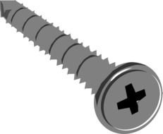 Screw as a graphic illustration