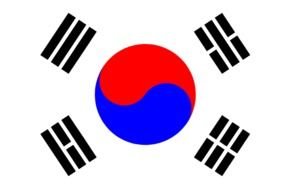 Korean Flag as picture for clipart