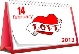 Happy Valentines 14 Day Clip Art drawing