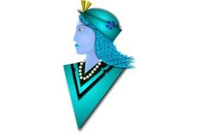elegant profile as a picture for clipart