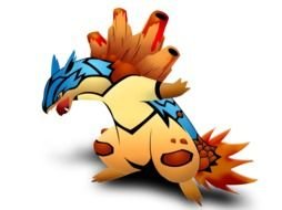 Colorful Typhlosion Pokemon clipart
