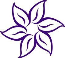 Purple Flower Clip Art N88