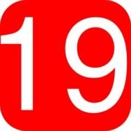 Number 19 Clip Art N6