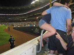 Baseball Fans In Stands drawing