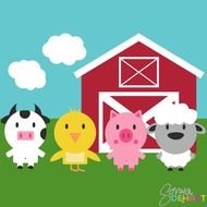 Baby Farm Animal Clip Art N21