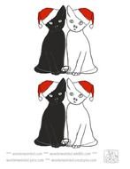 Black And White Cat Clip Art N33