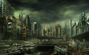 Clipart of Destroyed City
