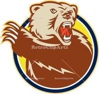 Grizzly Bear Paw Clip Art N8