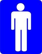 Men Room Sign drawing