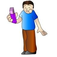 Clip art of man with bubblegums