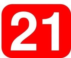 Number 21 Clip Art N6