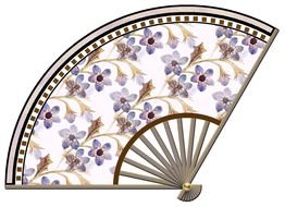 Fan flowers Clip Art drawing