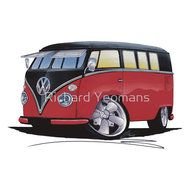 VW Bus Cartoon Drawing