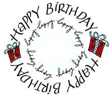 Happy Birthday Circle