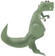 Tyrannosaurus as a graphic image