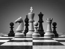 Chess Pieces on a board
