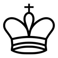 White King Chess Piece