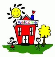 School red Clip Art drawing