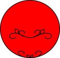 Red Circle Design Clip Art