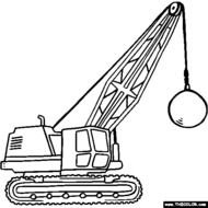 Crane Truck Coloring Pages