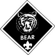 Cub Scout Bear as a Clip Art