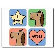 I Love Horses Clip Art