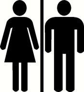 Bathroom Ladies Restroom Sign