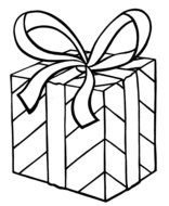 Christmas Present Coloring Pages drawing