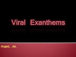 presentation about viral exanthem