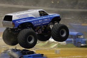 clipart of the Grave Digger Monster Truck