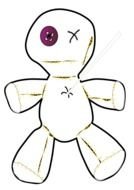voodoo doll as a graphic image