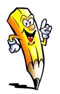 cartoon yellow pencil