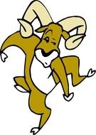 clipart of the cartoon goat