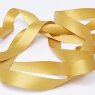 Ä°llustration of Gold Satin Ribbon