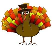 Clip art of Thanksgiving Paper Turkey