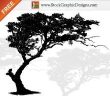 Tree Silhouette Clip Art N17