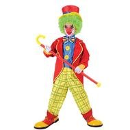 circus clown in a colorful costume as a picture for clipart