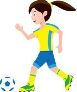 Women Soccer Clip Art N2