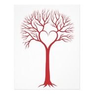 Tree With Red Heart Clip Art