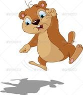 Cute Cartoon Groundhog
