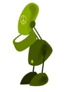 Green Robot Clip Art N2