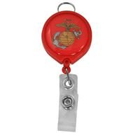 USMC Retractable Badge Holder