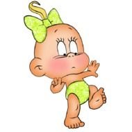 Cartoon Baby Girl Clip Art N44