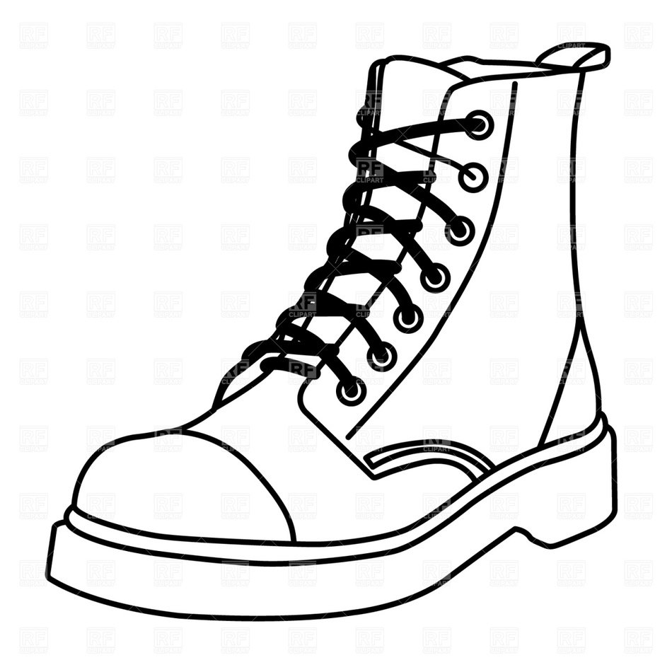 Boot Clip Art Black And White N7