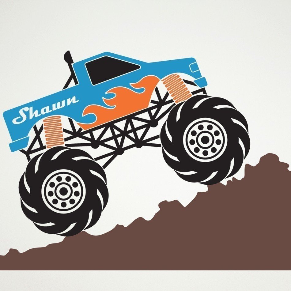 Monster Truck Wall Decal