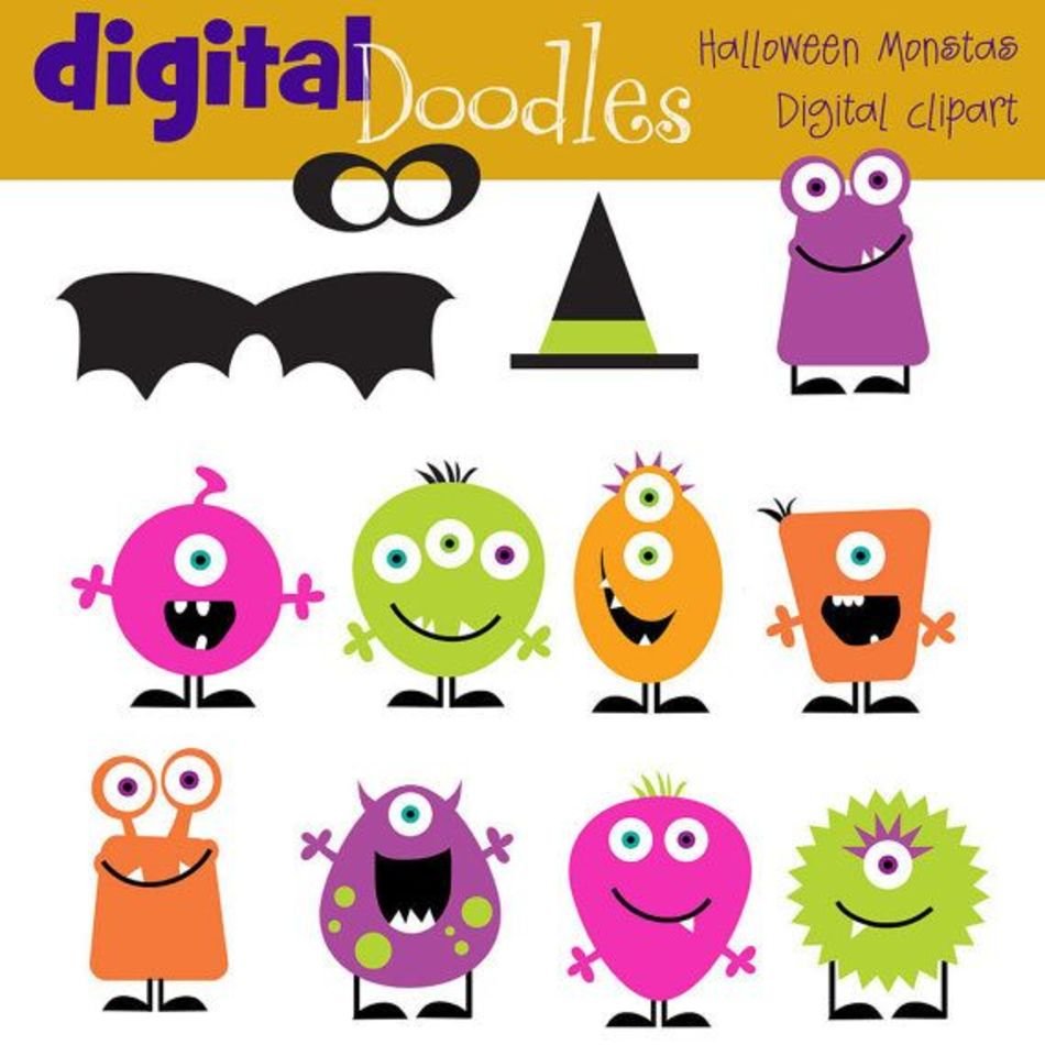 Halloween Monster Clip Art N14