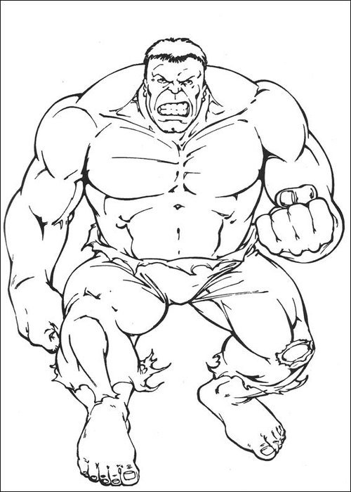 Disegni Di Hulk Da Stampare Singolarmente