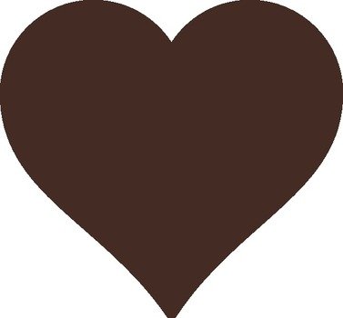 Brown Heart Clip Art N9