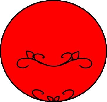 Red Circle Design Clip Art