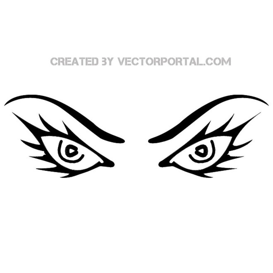 Evil Eyes Clip Art N15